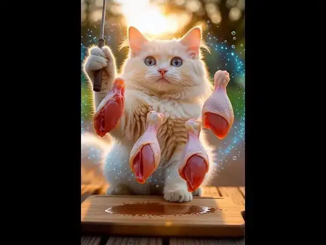 Video thumbnail for When your cat decides to cook dinner 😹🔥
