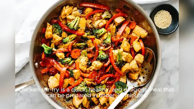 'Video thumbnail for chicken stir-fry'