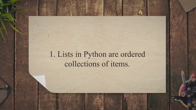 Video thumbnail for What Are Python Lists? 20 Important Points