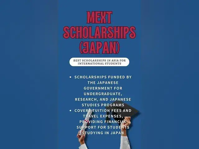 Video thumbnail for 5 Best Scholarships in Asia for International Students #shorts