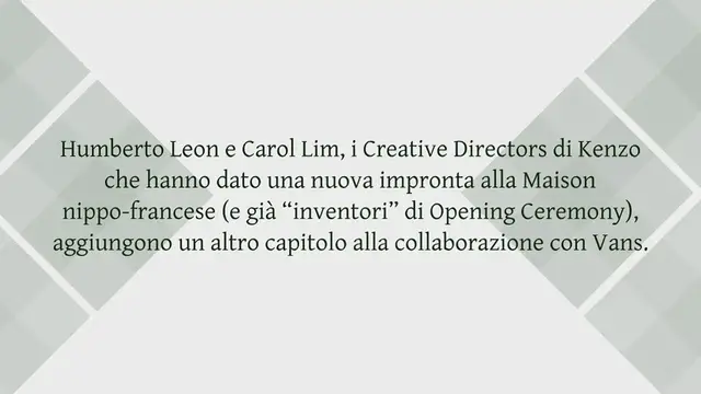 Video thumbnail for Kenzo for Vans SS2013