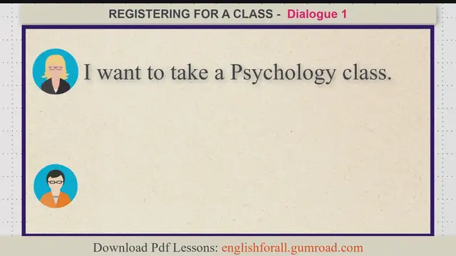 'Video thumbnail for REGISTERING FOR A CLASS'