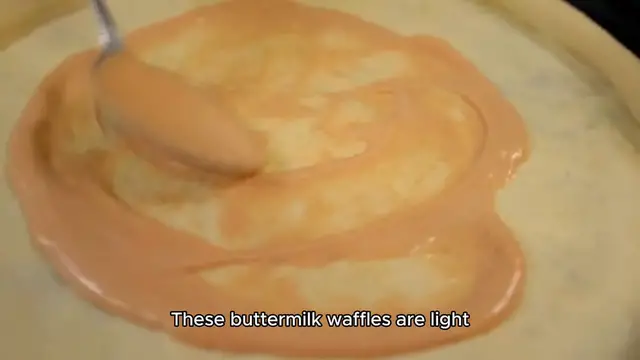 Video thumbnail for buttermilk waffle recipe