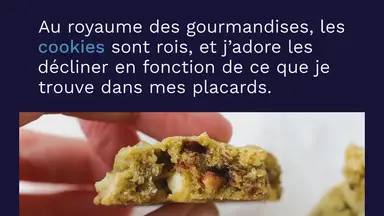 'Video thumbnail for Cookies au thé matcha et chocolat blanc'