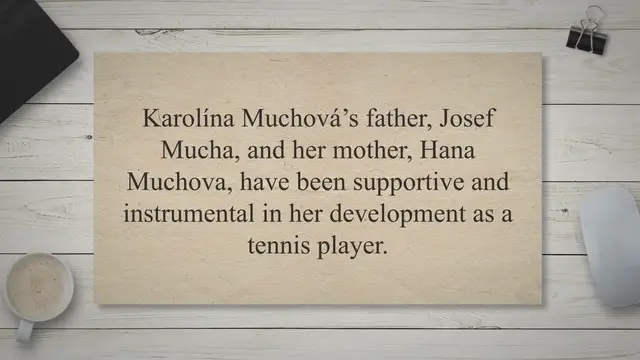 'Video thumbnail for Karolína Muchová Parents: Meet Josef Mucha and Hana Muchova'