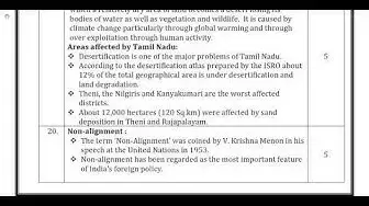 Video thumbnail for 10th Social Science 2nd MidTerm Answer Keys 2019-20 | Namakkal District | English Medium
