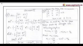Video thumbnail for 11th Business Maths Quarterly Exam Answer Keys 2018-19 | Namakkal District | English Medium