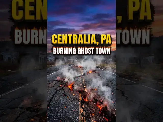 Video thumbnail for Centralia, PA: America's Underground Fire Ghost Town 🔥 #Shorts