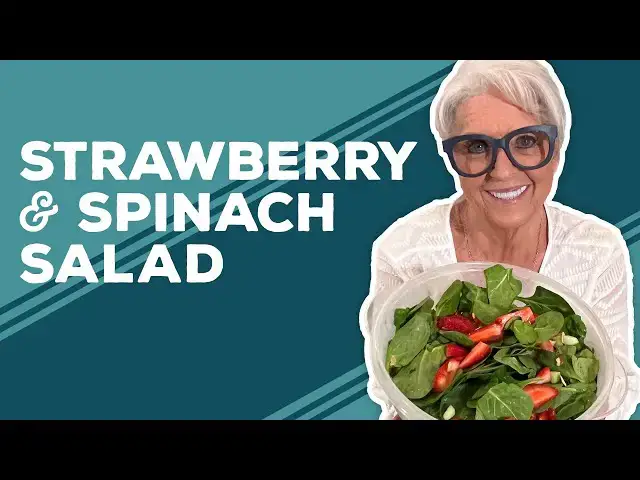 Video thumbnail for Love & Best Dishes: Spinach & Strawberry Salad Recipe | Summer Salad Ideas