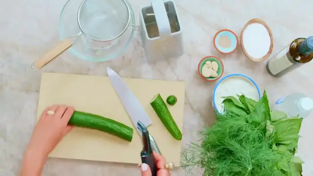 'Video thumbnail for Easy Tzatziki Sauce Recipe ¦ How to make Tzatziki (720p 24fps)'