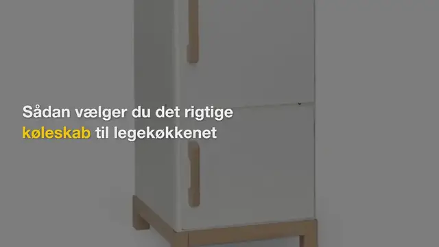 Video thumbnail for Køleskab til legekøkken: 4 populære køleskabe i 2024