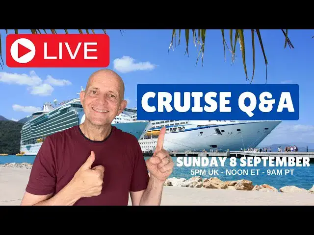 Video thumbnail for Live Cruise Q&A: Sunday 8 September (5pm UK/ Noon ET / 9am PT)