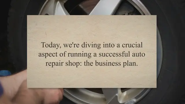 Video thumbnail for How to Write a Business Plan: A Mechanic's Guide to Success