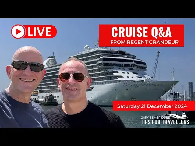 Video thumbnail for Live Cruise Q&A from Regent Grandeur: Saturday 21 October 5pm UK/ Noon ET/ 9 am PT