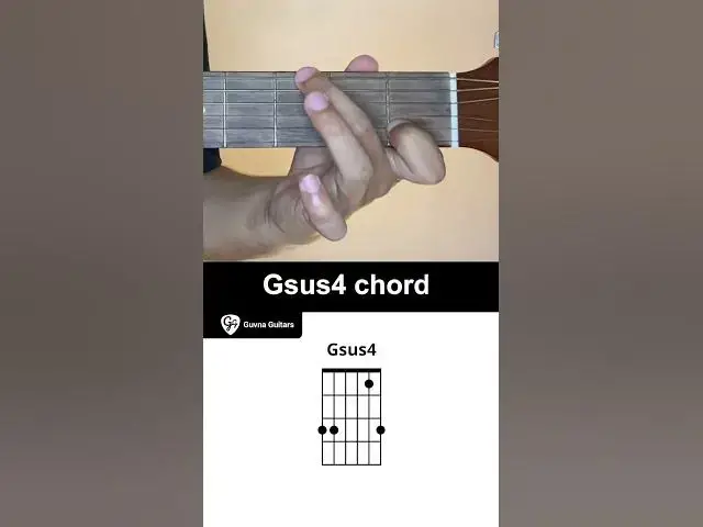 Video thumbnail for How To Play The Gsus4 Chord On Guitar - Guvna Guitars