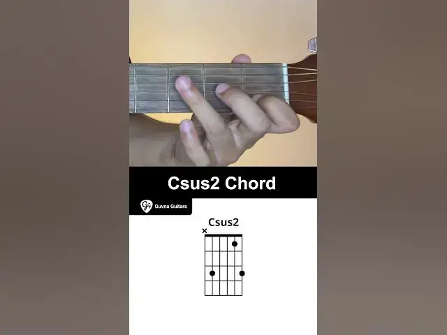 Video thumbnail for How To Play The Csus2 Chord On Guitar - Guvna Guitars