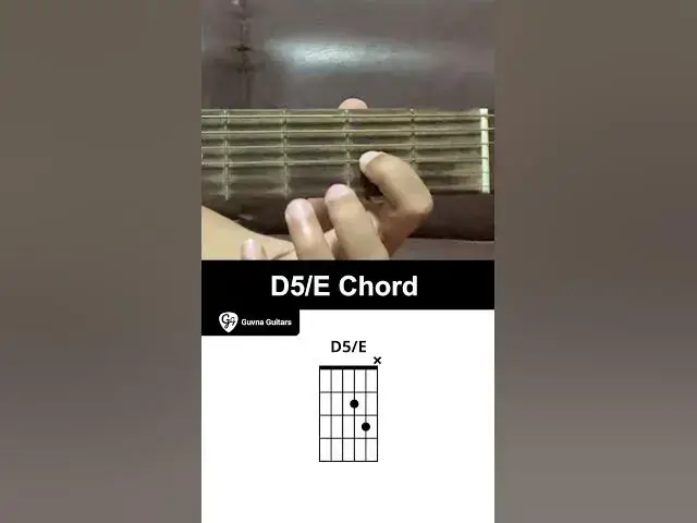Video thumbnail for How To Play The D5/E Chord On Guitar - Guvna Guitars