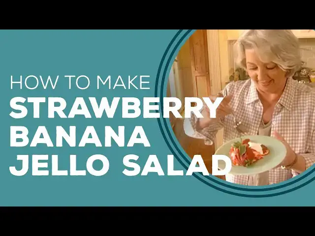 Video thumbnail for Strawberry Banana Gelatin Mold - Blast from the Past