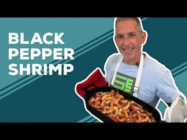 Video thumbnail for Love & Best Dishes: Black Pepper Shrimp Recipe | Shell On Shrimp In Oven