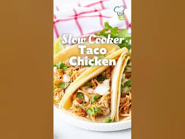 Video thumbnail for 🌮🐔 4-Ingredient Slow Cooker Taco Chicken | Easy High Protein Dinner #shorts #slowcooker