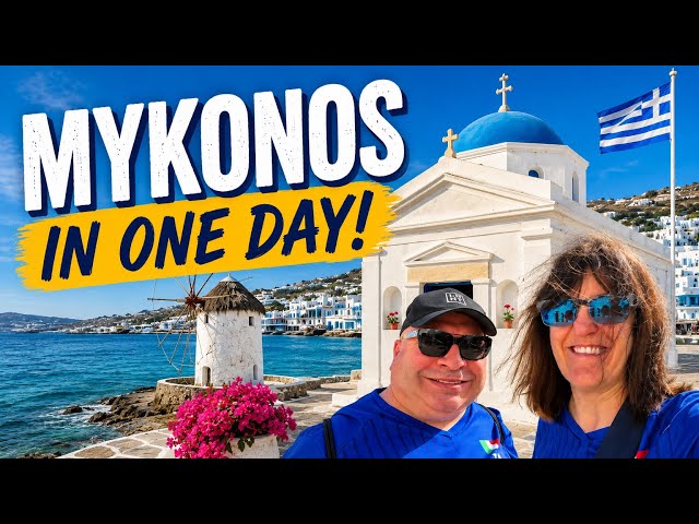 Video thumbnail for One Day in Mykonos 🇬🇷 | Windmills, Street Food & Pelicans! • Norwegian Pearl Day 2