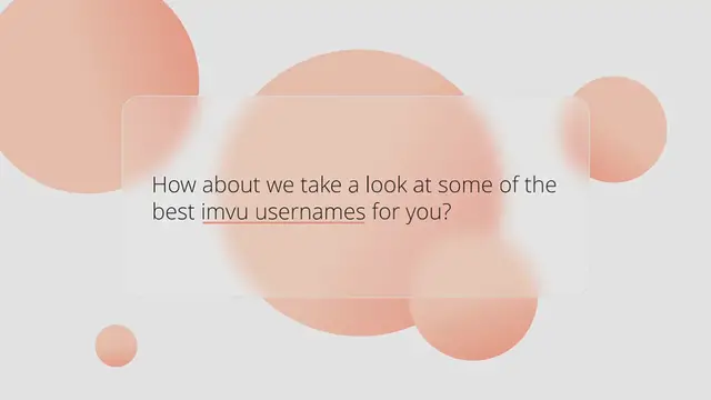 Video thumbnail for 600 Best IMVU Usernames that Are Short, Simple, and Creative