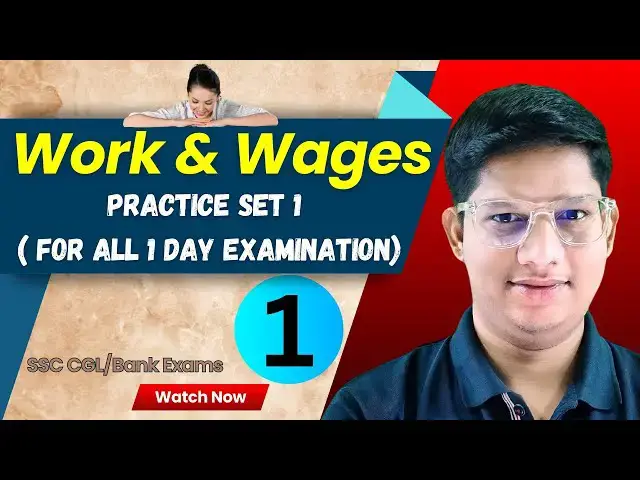 Video thumbnail for Work and Wages | Aptitude Questions and Answers | #ParikshaJunction | #workandwages #workandjobs