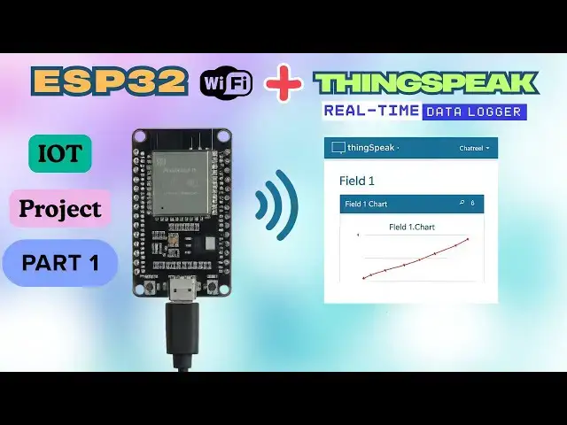 'Video thumbnail for ESP32 IoT Project: ThingSpeak Data Logging Made Easy'