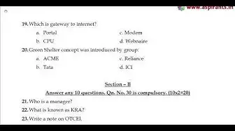 Video thumbnail for 12th Commerce Quarterly Exam Model Question Paper 2019-20 | English Medium | Team Aspirants