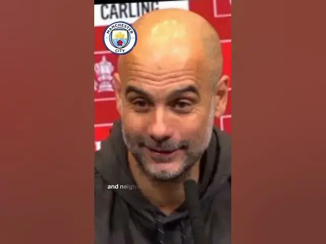 'Video thumbnail for Pep Guardiola: Man United should not be SCARED of... #shorts #football'