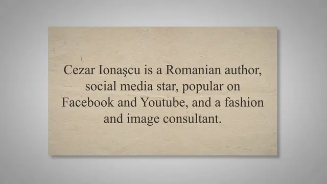 'Video thumbnail for Cezar Ionascu Net Worth 2023, Height, Wiki, Age, Bio'