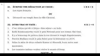 Video thumbnail for 11th French Quarterly Exam Model Question Paper 2018-19 | Chennai District