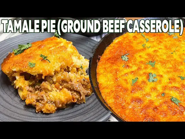 Video thumbnail for TAMALE PIE A Mexican Ground Beef & Cornbread Casserole