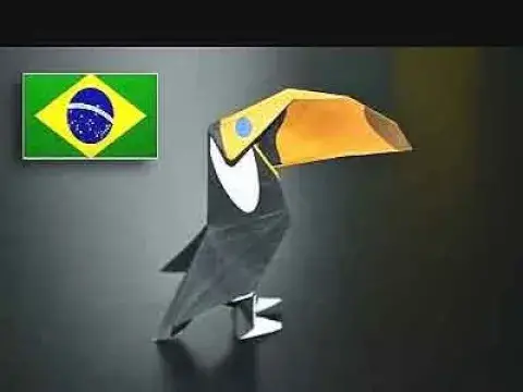 Video thumbnail for Como fazer Tucano - em Origami
