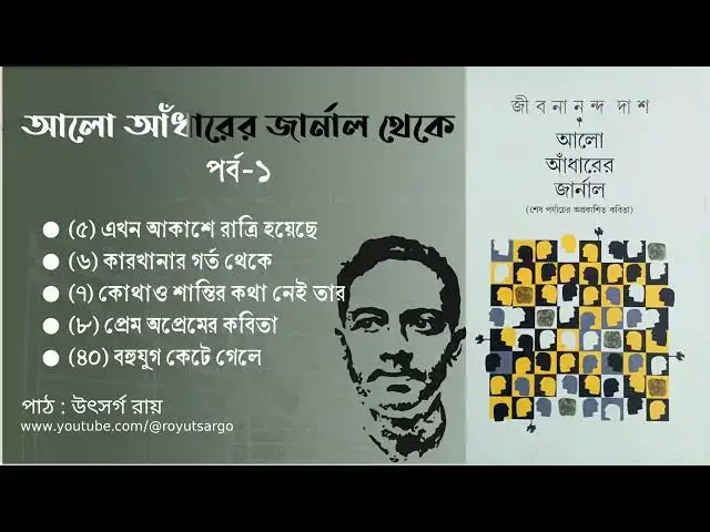 'Video thumbnail for জীবনানন্দ দাশের একগুচ্ছ কবিতা "আলো আঁধারের জার্নাল" থেকে'