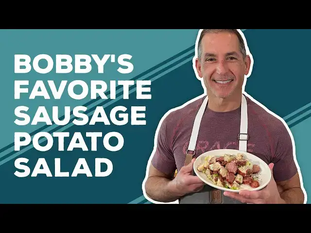 Video thumbnail for Love & Best Dishes: Bobby's Favorite Sausage Potato Salad Recipe | Potato Recipes for Dinner