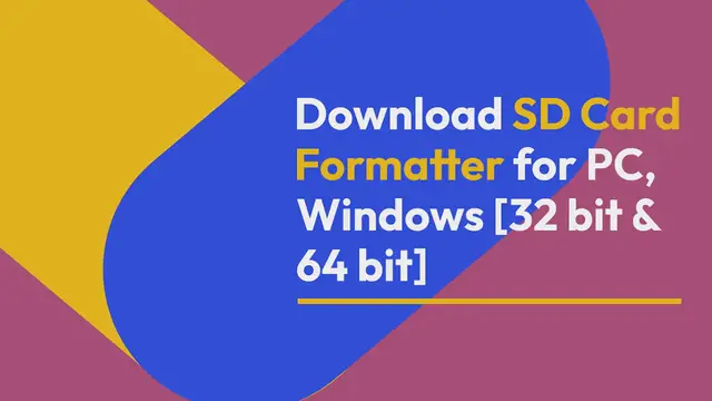 Video thumbnail for Download SD Card Formatter for PC, Windows [32 bit & 64 bit]