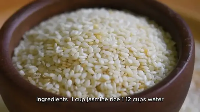 Video thumbnail for jasmine rice recipe