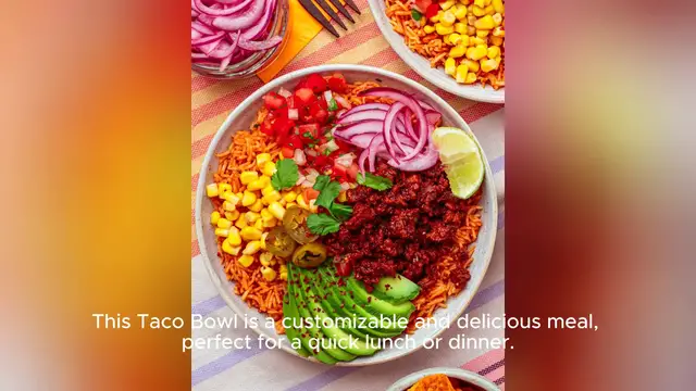 Video thumbnail for taco bowl recipe