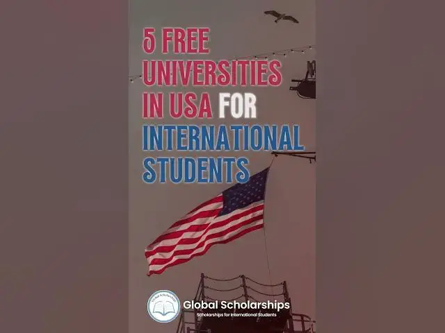 Video thumbnail for 5 Free Universities in the USA for International Students #shorts