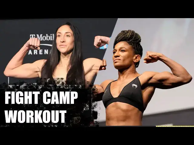 Video thumbnail for Raw footage from a conditioning session for @ufc strawweights Angela Hill and Jessica Penne. #mma