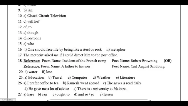 Video thumbnail for 12th English 2nd MidTerm Answer Keys 2019-20 | Theni District | Team Aspirants