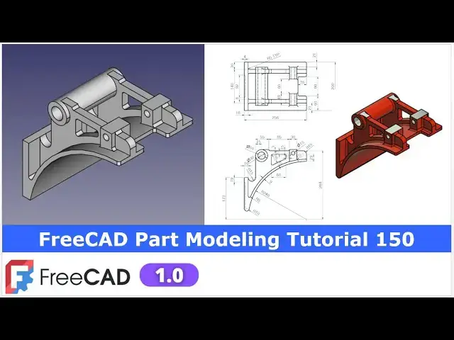 'Video thumbnail for FreeCAD Part Modeling Tutorial 150 | FreeCAD Tutorial | 3D Modeling | Learn FreeCAD | Mechnexus |'