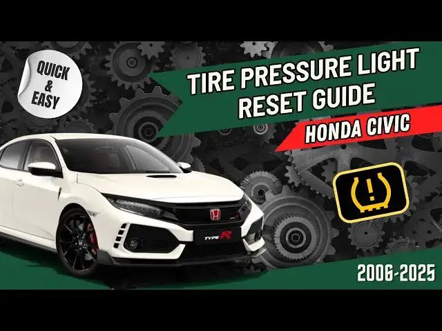 Video thumbnail for Honda Civic Tire Pressure Warning Light? FIX IT FAST (TPMS Reset Guide)