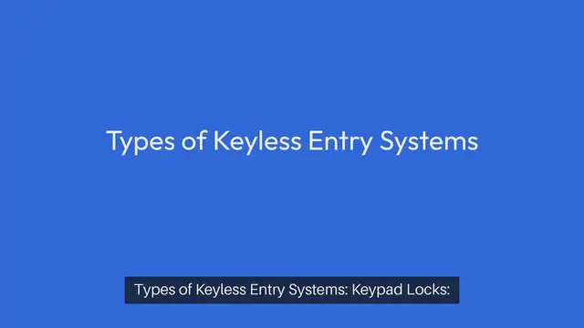 'Video thumbnail for Keyless Entry Systems Explained'