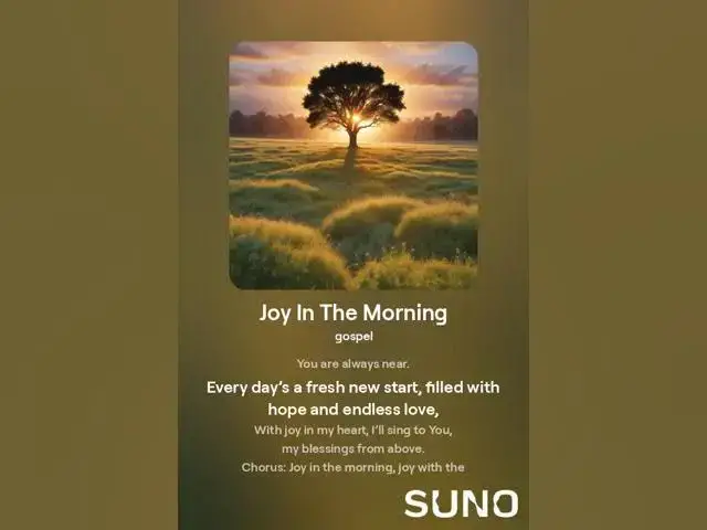 Video thumbnail for Joy In The Morning  V1