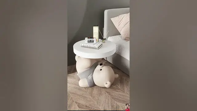 Video thumbnail for 🌟 Product Link is in Description 🌟 | Sofa Corner Table with Bear Statue | #viral