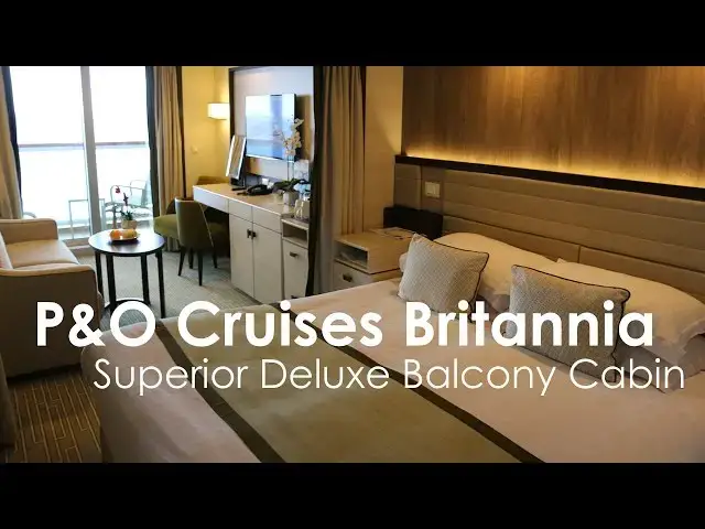 Video thumbnail for P&O Cruises Britannia Superior Deluxe Balcony Cabin