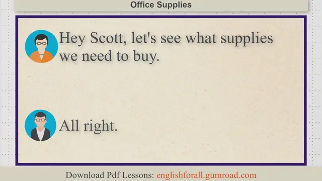 Video thumbnail for Office Supplies