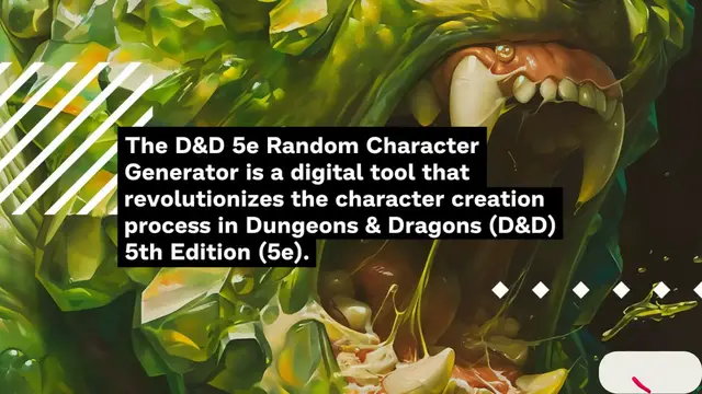 Video thumbnail for D&D 5e Random Character Generator